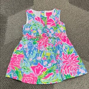 Lilly Pulitzer Girls Floral Dress size 2